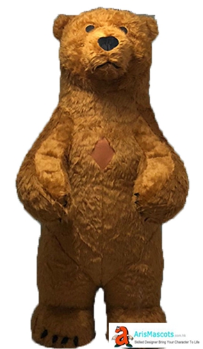 Funny Adult Inflatable Costume Brown Bear Mascot Costume for Party Animal Mascots Creat Your Own Mascot Costumes Buy Mascot Outfits Online ArisMascot