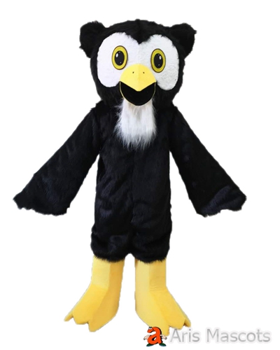 Adult Size Owl Mascot Costume for Events Full Body Fancy Dress Plush Fursuit Owl Outfit Mascot Design and Production