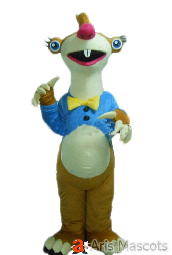 Otter Costume Adult Full Mascot Outfit With Blue Shirt Big Smile