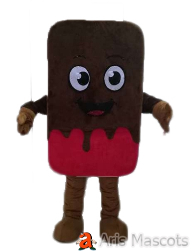 Cookie with Chocolate Mascot Costume for Brand Marketing Custom Made Food Mascots Costumes for Brands