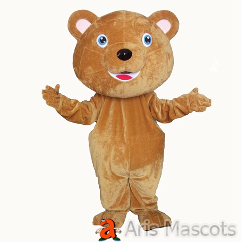 EVA Foam Big Head Brown Bear Mascot Costume for Event Adult Full Giant Bear Costume Cute Dress up