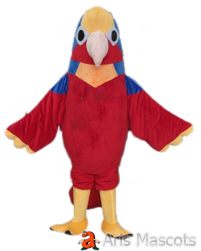 Disguise Mascot Parrot Costume Adult Full Outfit Colorful Bird Mascots Fancy Dress Up for Entertainment