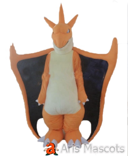 Dragon Costume Adult Full Mascot Dinosaur Outfit Comic Character Anime Fancy Dress for Cosplay Event