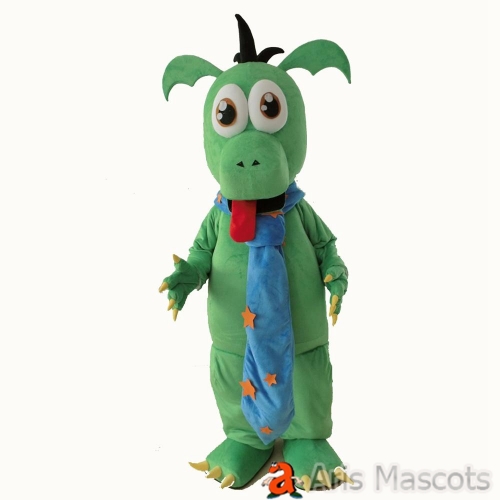 Cute Smile Green Dinosaur Costume Adult Full Foam Mascot Suit for Brand Marketing Custom Mascots Costumes for Event