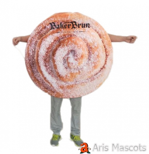 Bun Mascot Costume for Brand Marketing Adult Fancy Dress