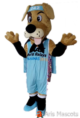 Dog Costume Full Size Foam Mascot For School and Sports Team Adult Animal Mascots for Marketing