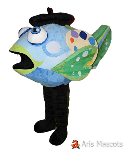 Cute Giant Fish Costume-Full Size Fish Mascot for Event-Fish Fancy Dress Adults