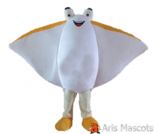 Manta Suit Cute Giant Ray Costume-Full Size Rays Fish Mascot for Event-Skate Fancy Dress