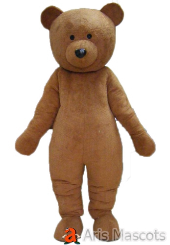 Cute Brown Bear Costume Adult Full Body Mascot-Receive as Displayed