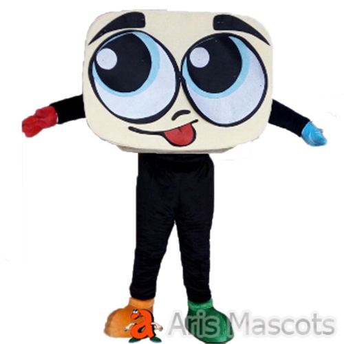 Funny Bread Mascot Costume-Food Mascots for Brand Marketing-Full Body Bread Fancy Dress