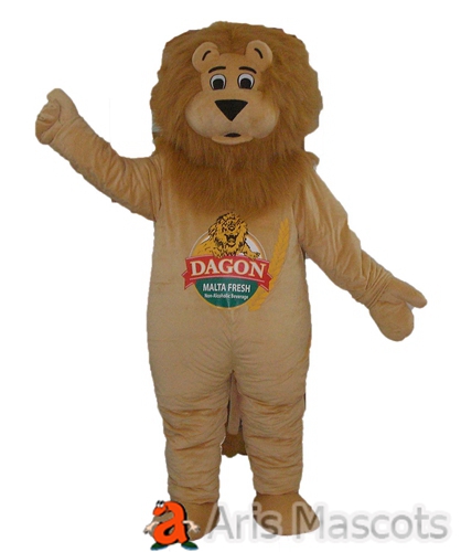 Buy Cute Lion Mascot Costume, Adult Lion Fancy Dress