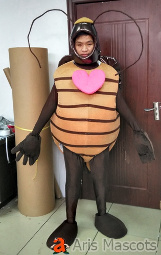Cockroach Costume Mascot Bug Fancy Dress Disguise