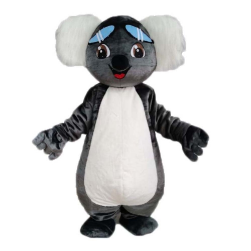 Adult Size Deluxe Fur Suit Koala Mascot Costume Full Body Plush Fancy Dress Custom Made Mascots for Marketing