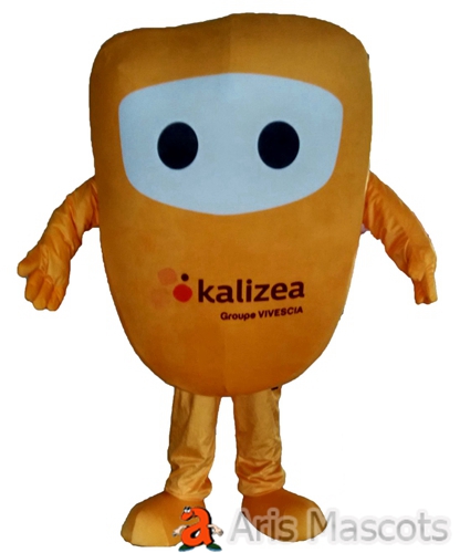 Maize Grains Mascot Costume for Brand Marketing, Adult corn kernel Fancy Dress