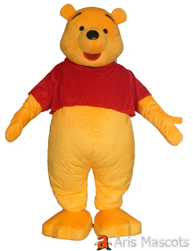 Adult Fancy Winnie the Pooh Mascot Costume Cartoon Character Mascot Outfits for Sale Buy Mascots Online at Arismascots
