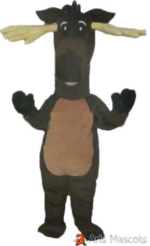Lovely  Moose Mascot Costume for Christmas Event-Disguise Moose Suit Adult Dress up
