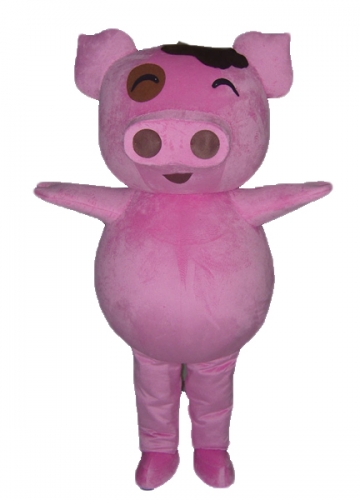 Pink pig Mascot, Funny and Giant Pig Full Fancy Dress up