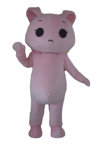 Pink Rabbit Mascot Costume for Easter Holiday Event