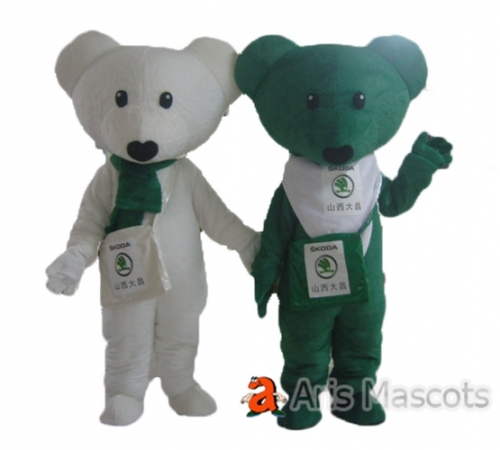 Lovely Bear Adult Costume Mascot Outfit for Event, Disguise Bear Fancy Dress