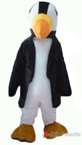 Mascot of Bird Costume Black and White