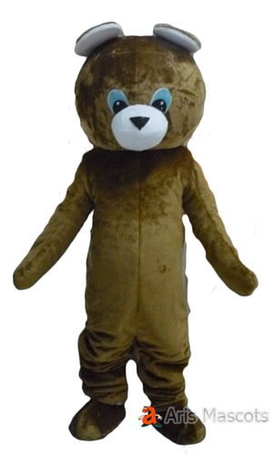 Lovely Brown Bear Mascot Costume for Sale, cheap custom mascot costumes maker