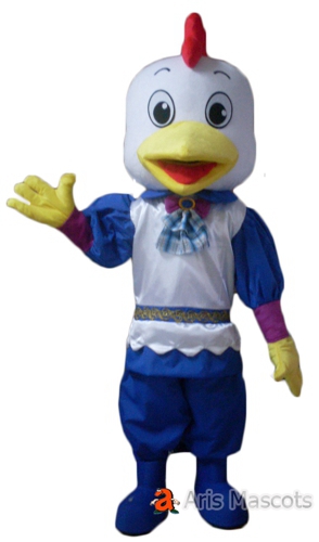 Mascot Hen Costume with Dress, Boy Chicken Adult Suit