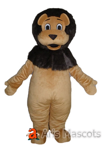 Full Body Plush Mascot Lion Costume for Club, Puppet Lion Cosplay Dress
