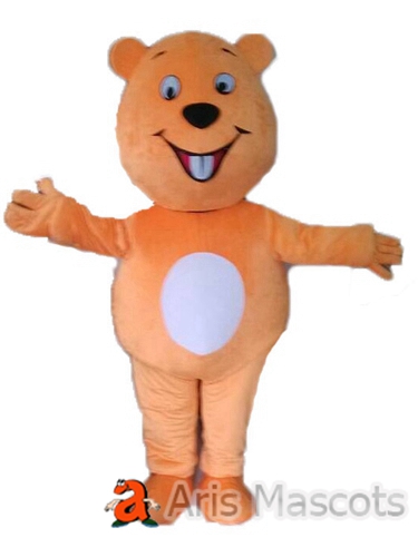 Smile Squirrel Adult Costume for Events, Disguise Squirrel Fancy Dress Plush Mascot