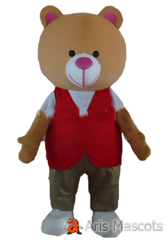 Giant Mascot Bear Costume Adult Full Foam Outfit, Big Bear Suit for Events and Stages