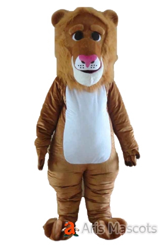 Buy Cute Lion Mascot Costume, Adult Lion Fancy Dress