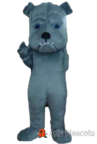 Bulldog Adult Costume for Events-Bulldog Mascot Outfit for Stage