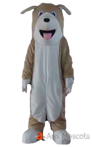 Plush Dog Puppet Mascot Costume Animal Mascots for Sports Team