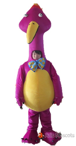 Lovely Pink Ostrich Mascot Costume for Events-Cosplay Big Ostrich Adult Fancy Dress
