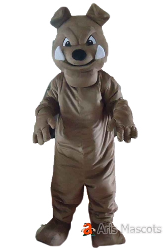 Mascot Bulldog Costume -Scary Bulldog Full Plush Suit for Adult