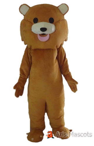 Brown Bear Plush Mascot Costume for Sale, Animal Mascots Custom