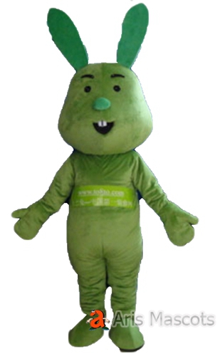 Green Rabbit Mascot Costume-Rabbit Cosplay Fancy Dress for Adults