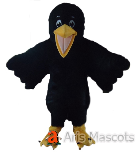 Full Costumes Mascots Black Eagle Adult Fancy Dress-Eagle Cosplay Suit