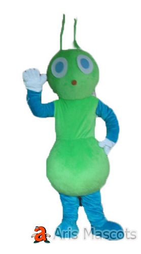 Green Ant Mascot Costume Adult Full Body Plush Suit-Insects Mascots Ant Dress