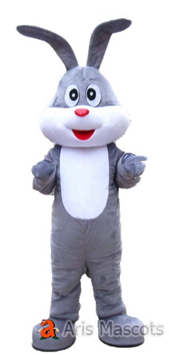 Adult Easter Bunny Suit for Events-Bunny Rabbit Mascot Costume for Easter Holiday
