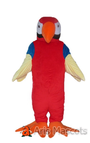 Costume Parrot Adult Full Mascot Outfit for Stages-Bird Mascots Parrot Dress up for Adults
