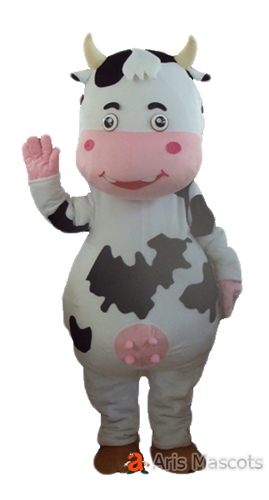 Mascot Cow Costume Adult Full Body Plush Suit-Custom Made Mascots