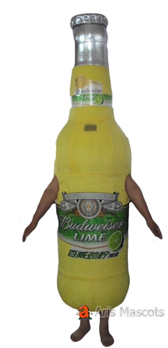 Glass Bottle Mascot Costume for Brands Marketing, Beer Bottle Full Body Cosplay Dress for Advertising