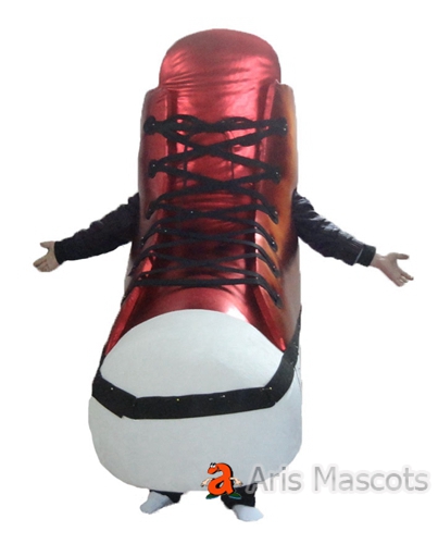 Mascot Giant Sports Shoe Costume Adult Full Plush Suit, Big Shoes Outfit for Outdoors Events
