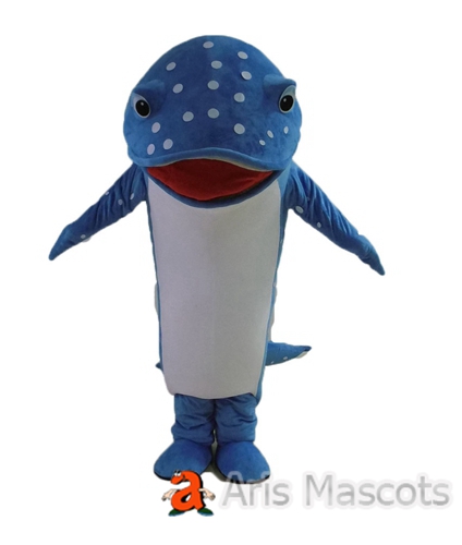 Giant Orca Mascot Costume for Adults, Ocean Animal Big Whale Full Body Cosplay Dress up