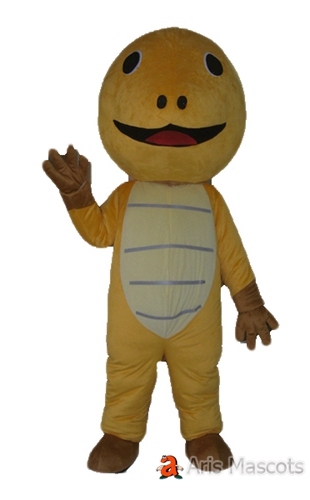 Mascot Turtle Adult Costume, Brown Turtle Suit with Big Smile