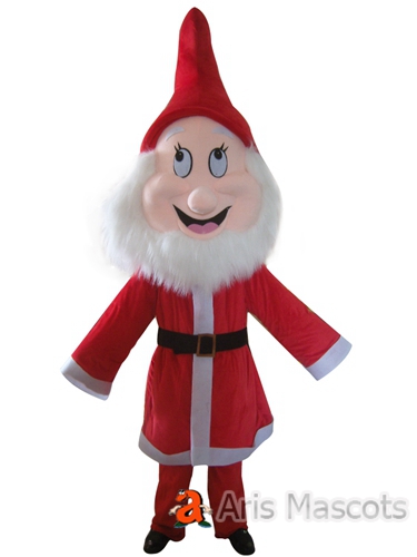 Happy Santa Claus Mascot Adult Costume for Xmas Events, Santa Claus Dress