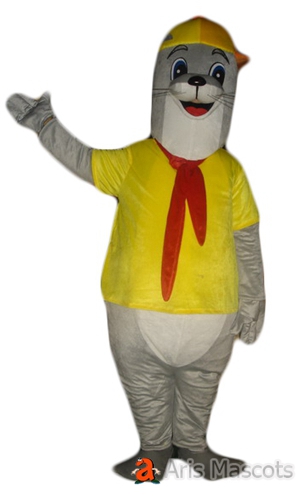 Happy Sea Lion Adult Mascot Costume, Cosplay Sea Lion Suit