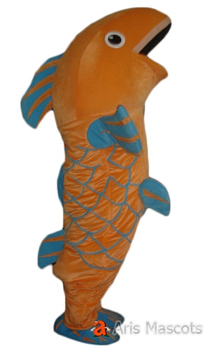 Realistic Fish Mascot Costume for Parades, Adult Fish Fancy Dress for Carnival Events