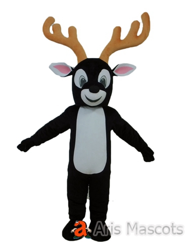 Lovely Reindeer Mascot Costume for Adults , Full Body Plush Reindeer Pet Fancy Dress