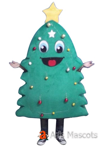 Character Christmas Tree Mascot Costume Adult Full Outfit